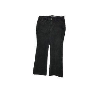 Lee Mid Rise Bootcut Women's size 16P Black Denim Jeans
